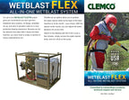 Clemco 28436 Wetblast FLEX™ 6 cuft, 1-1/4" Thread Skid
