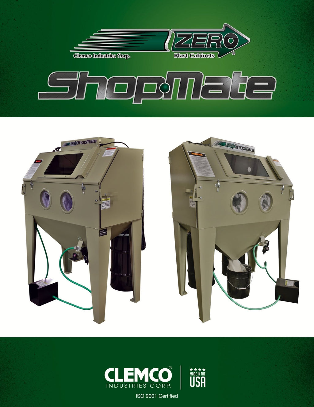 Clemco 28691 Shop-Mate Blast Cabinet w/Dust Collector