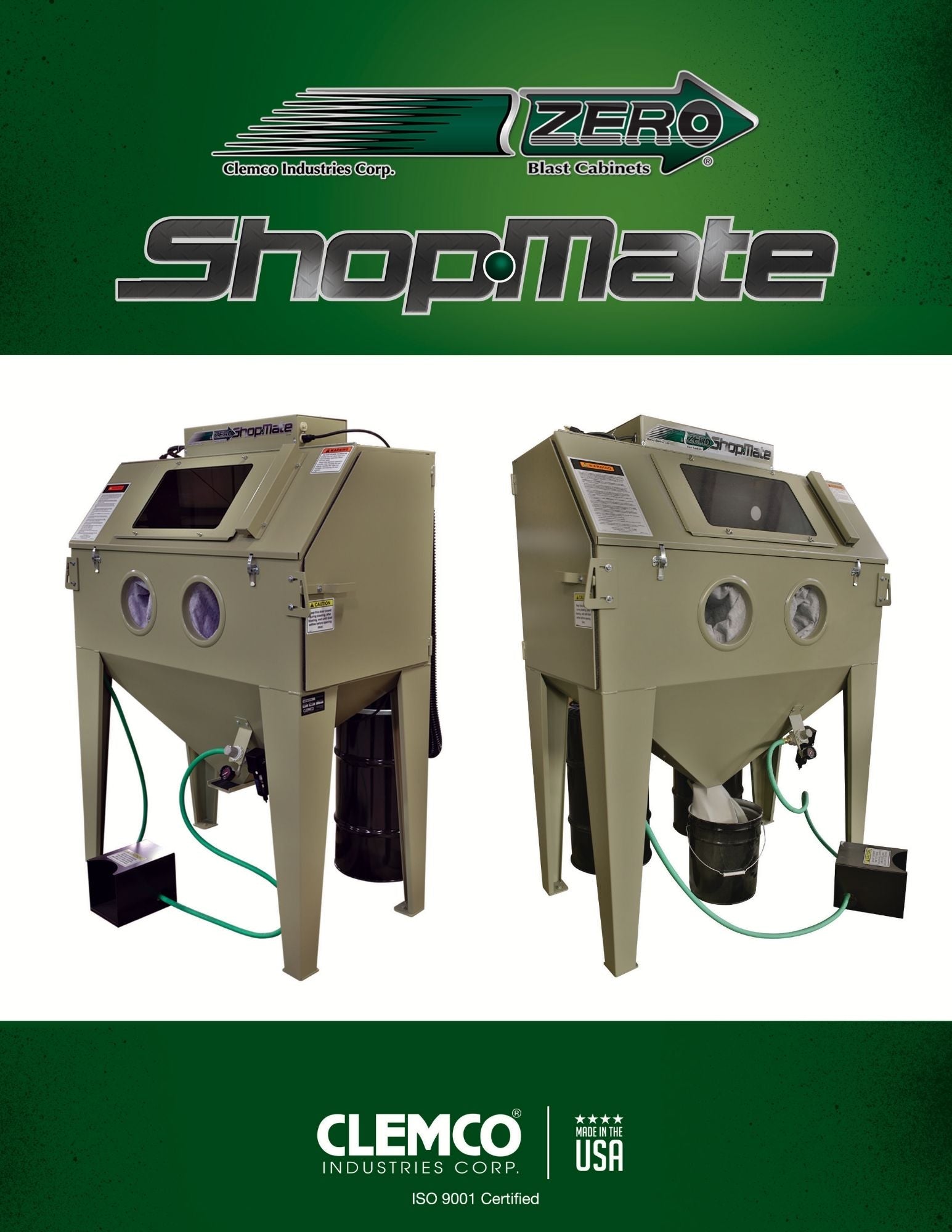 Clemco 28691 Shop-Mate Blast Cabinet w/Dust Collector