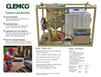 Clemco 28436 Wetblast FLEX™ 6 cuft, 1-1/4" Thread Skid