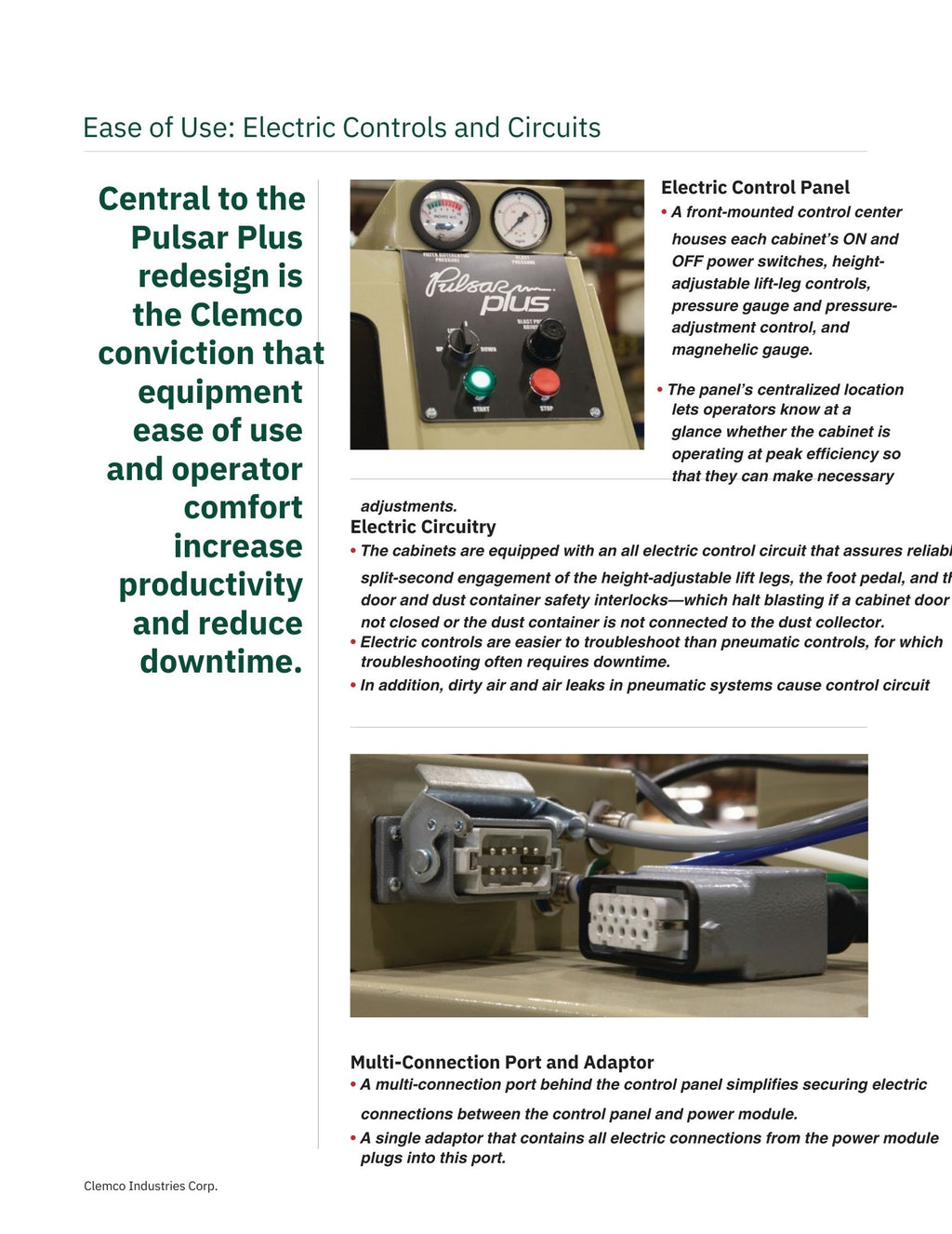 Clemco 29383 Pulsar Plus VI-S Blast Cabinet w/Reclaim & Dust Collector