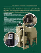 Clemco 29383 Pulsar Plus VI-S Blast Cabinet w/Reclaim & Dust Collector