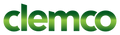 Green 'clemco' logo on a white background
