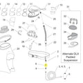 Technical specifications and diagram of an Apollo high-pressure supplied air respirator on a white background clemco part number 00022 listed