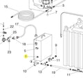 Technical diagram of a mechanical system with labeled components on a white background clemco part number 00183 listed